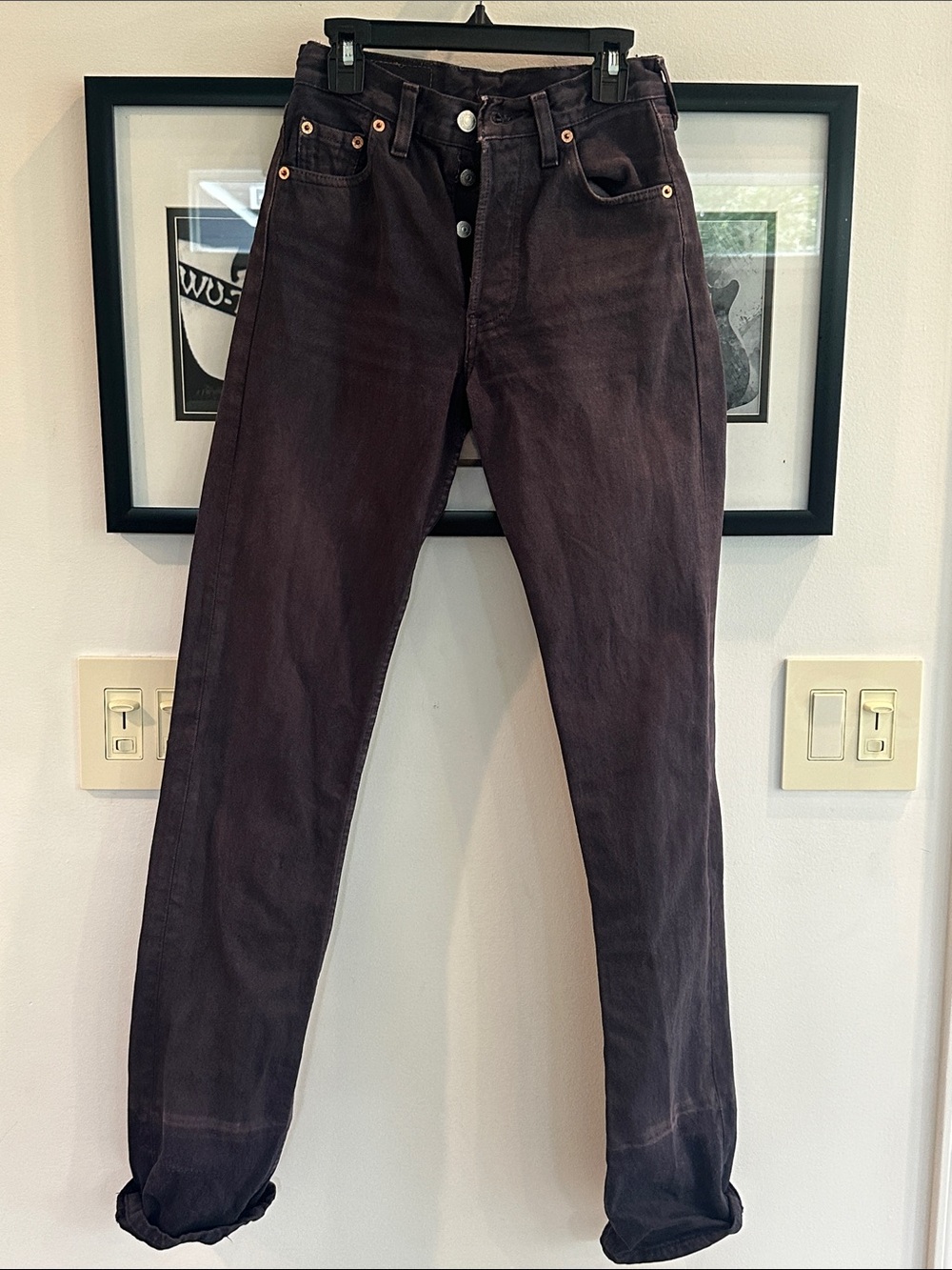 Vintage plum denim Levi’s 501 jeans size 23